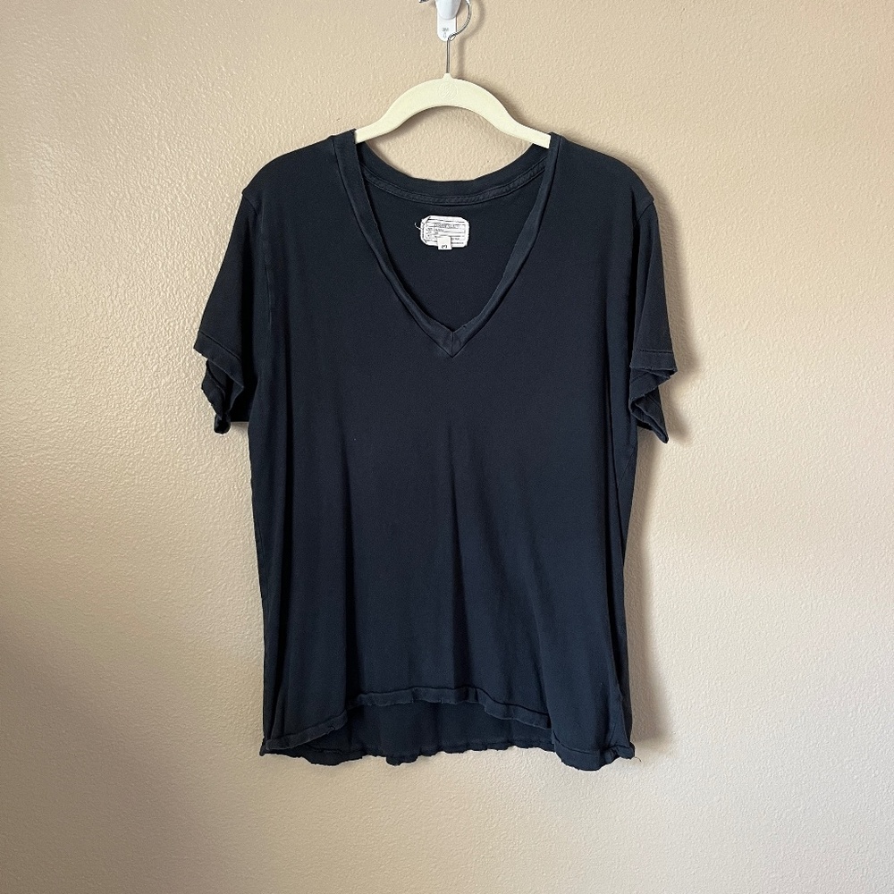 CURRENT ELLIOTT Black V Neck Tee Shirt